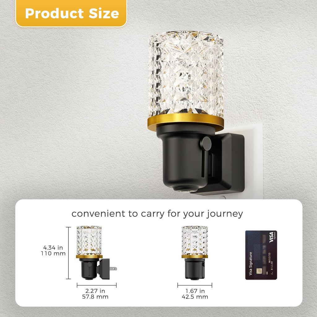 LED Night Light, 2 Pack Dimmable Night Lights Plug into Wall